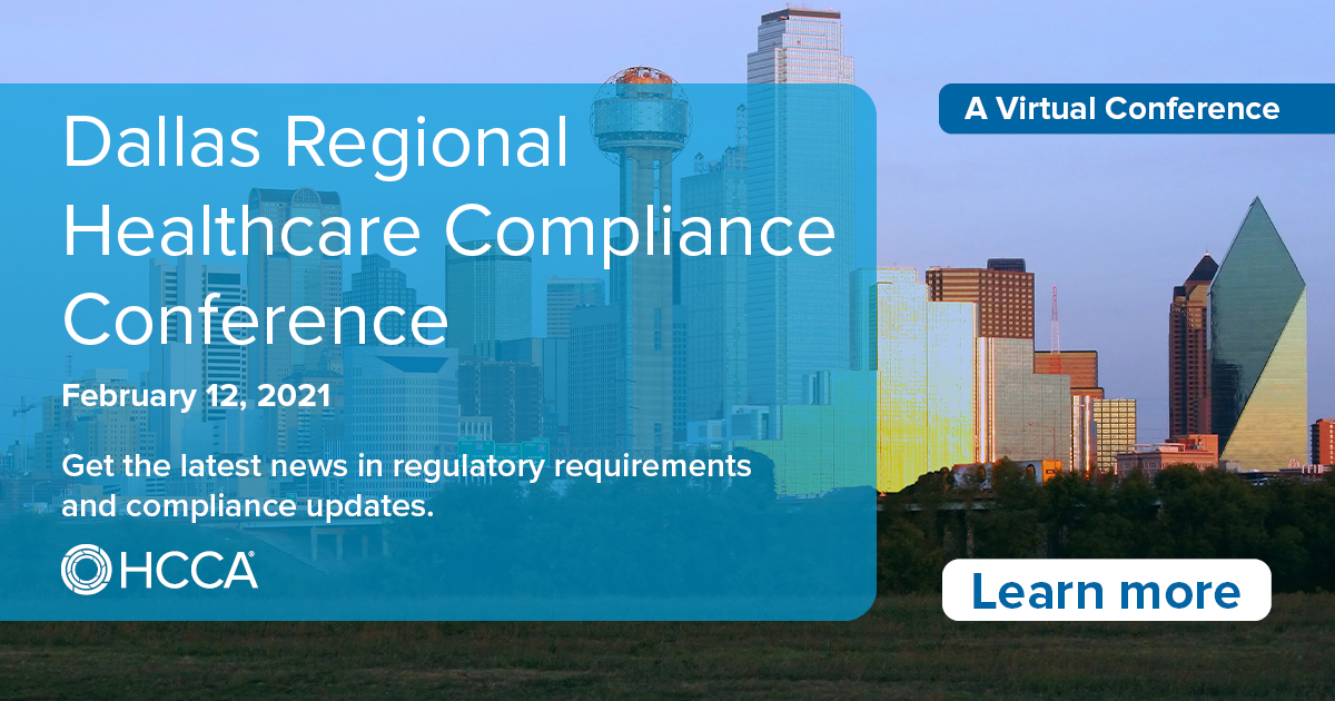 2021 Dallas Regional Healthcare Compliance Conference HCCA Official Site