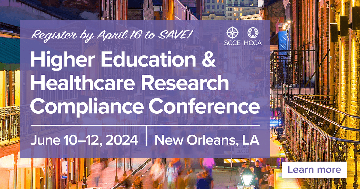2024 Higher Education & Healthcare Research Compliance Conference