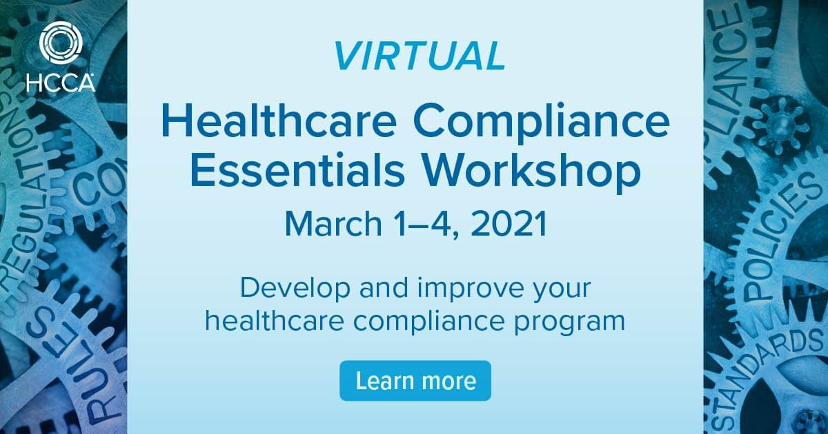 Healthcare Compliance Essentials Workshops | HCCA Official Site