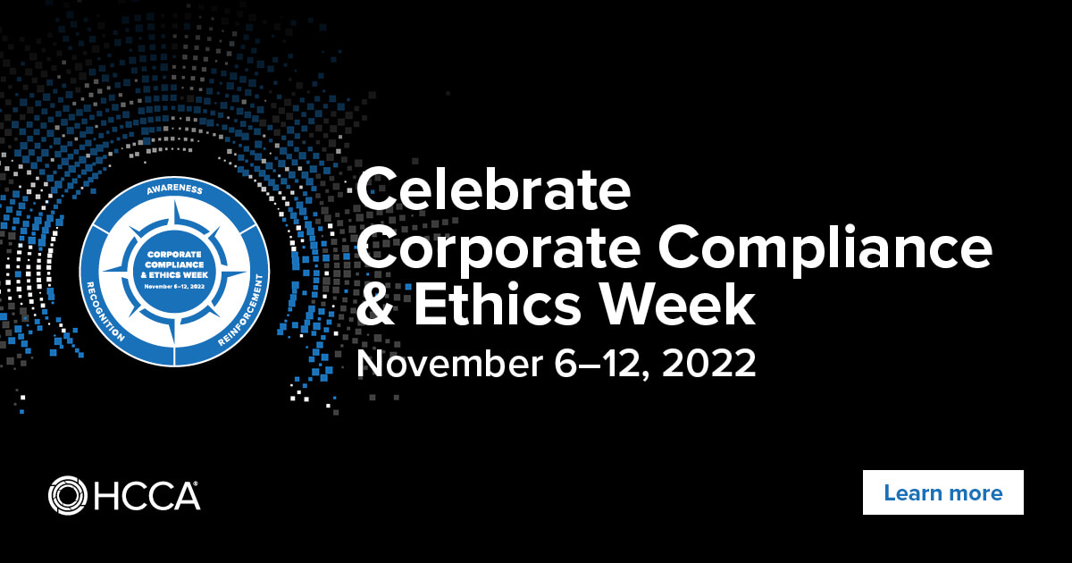 Corporate Compliance & Ethics Week HCCA Official Site