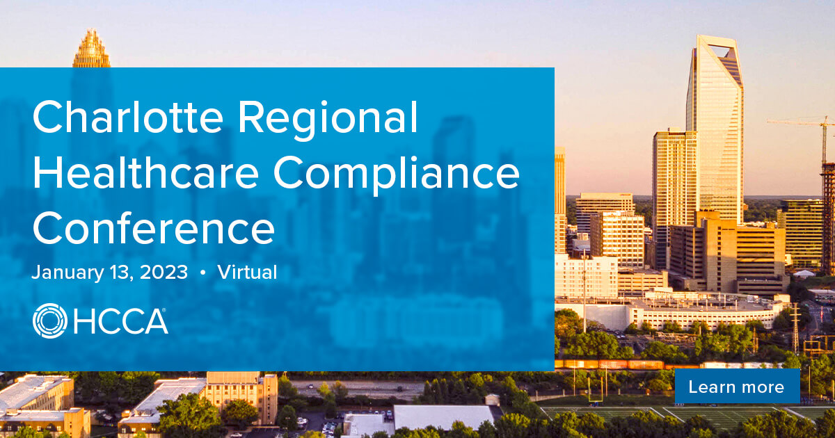 2023 Charlotte Regional Healthcare Compliance Conference Overview