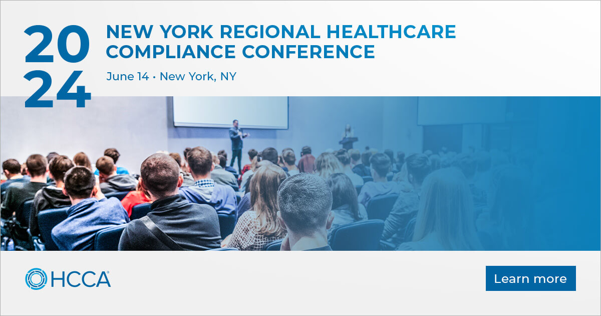 2024 New York Regional Healthcare Compliance Conference HCCA Official