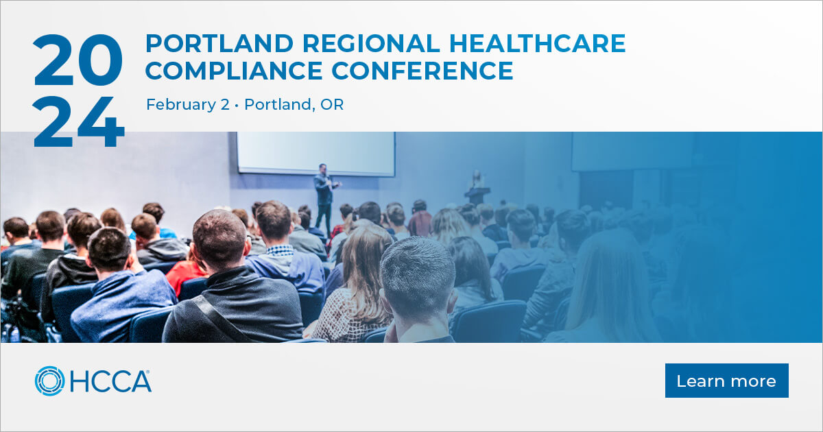 2024 Portland Regional Healthcare Compliance Conference HCCA Official