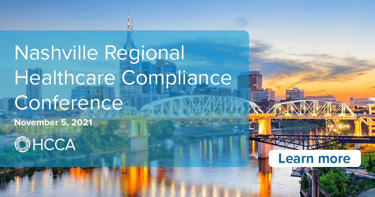 2021 Nashville Regional Healthcare Compliance Conference HCCA